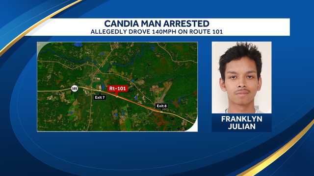 Candia, NH man arrested after allegedly driving 140mph - Vimarsana News