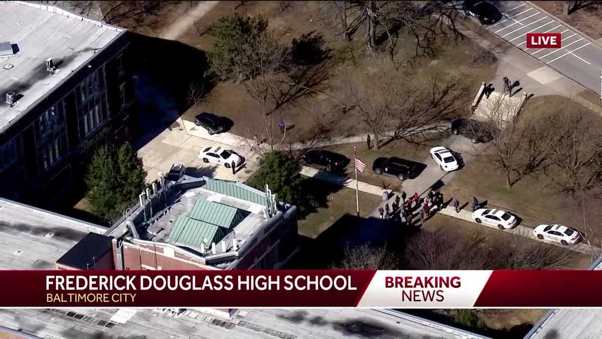 Shooting reported at frederick douglass high school in baltimore