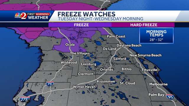 Central Florida counties to open cold weather shelters - Vimarsana News