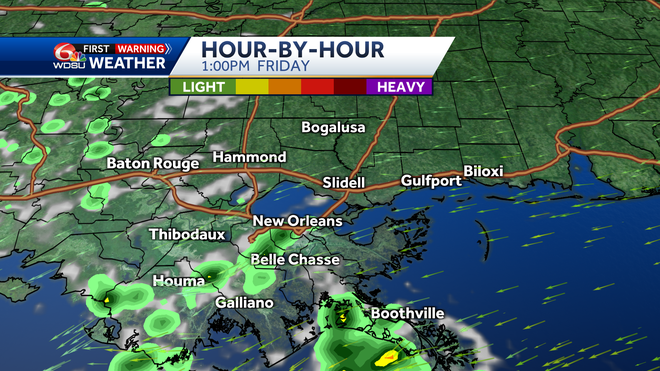 New Orleans weather forecast how hot will it be when will it rain