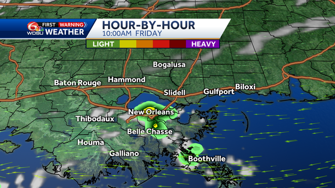 New Orleans weather forecast tropical outlook rain chances