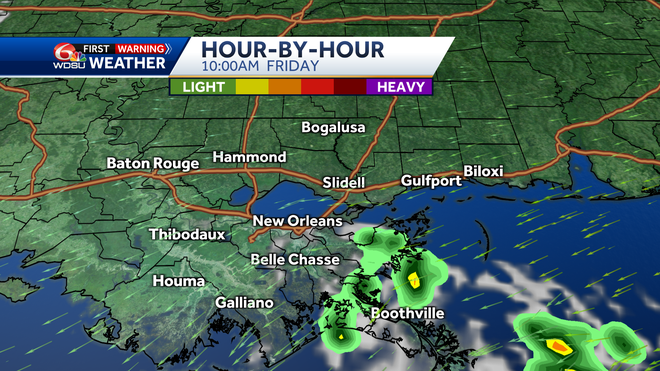 New Orleans weather forecast how hot will it be when will it rain