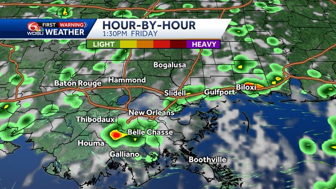 New Orleans weather forecast when will it rain how hot will it be