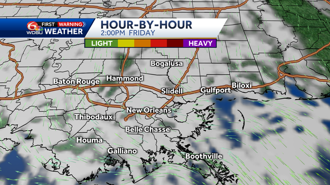 forecast clouds and precip friday 2 pm