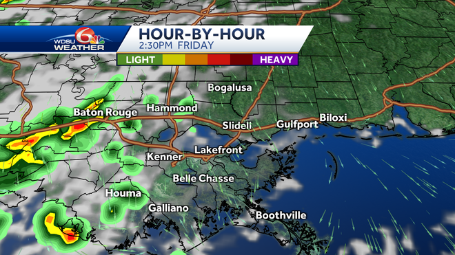 New Orleans forecast less humid drier air weekend forecast