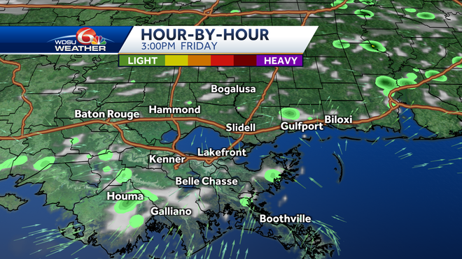 New Orleans heat advisory weekend storms