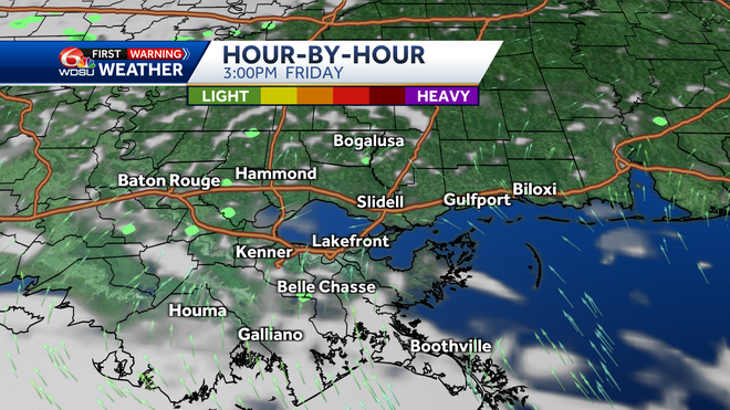 How hot New Orleans weather forecast Friday time for storms this weekend