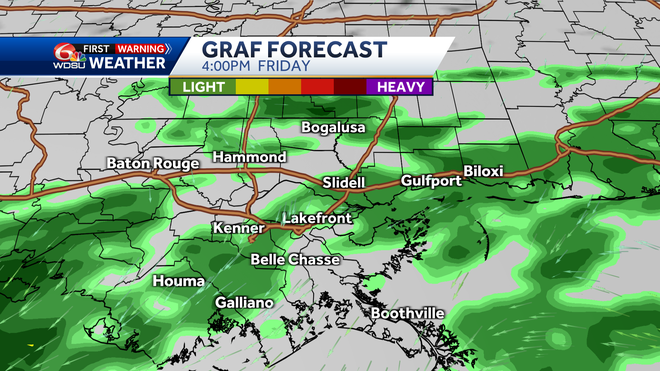 Clouds and rain forecast today, Friday, 4 pm