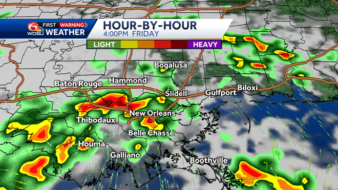 New Orleans weather forecast when will it rain how hot will it be