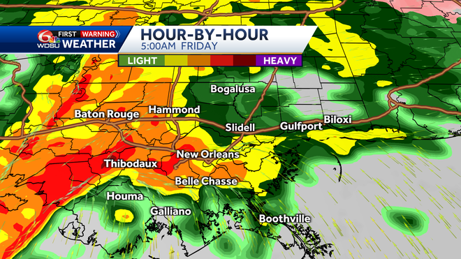 forecast clouds and precip friday 5 am