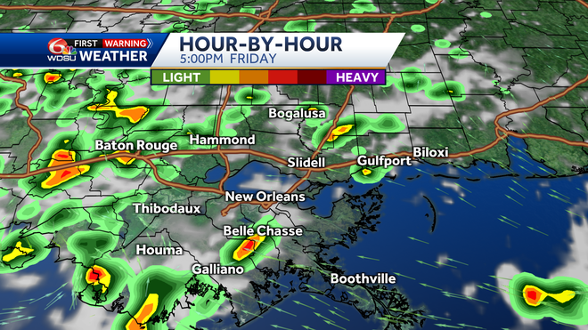 New Orleans weather forecast when will it rain how hot will it be
