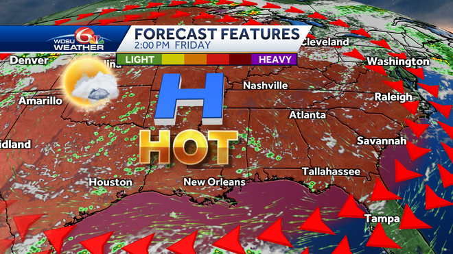 New Orleans excessive heat warning forecast heat wave