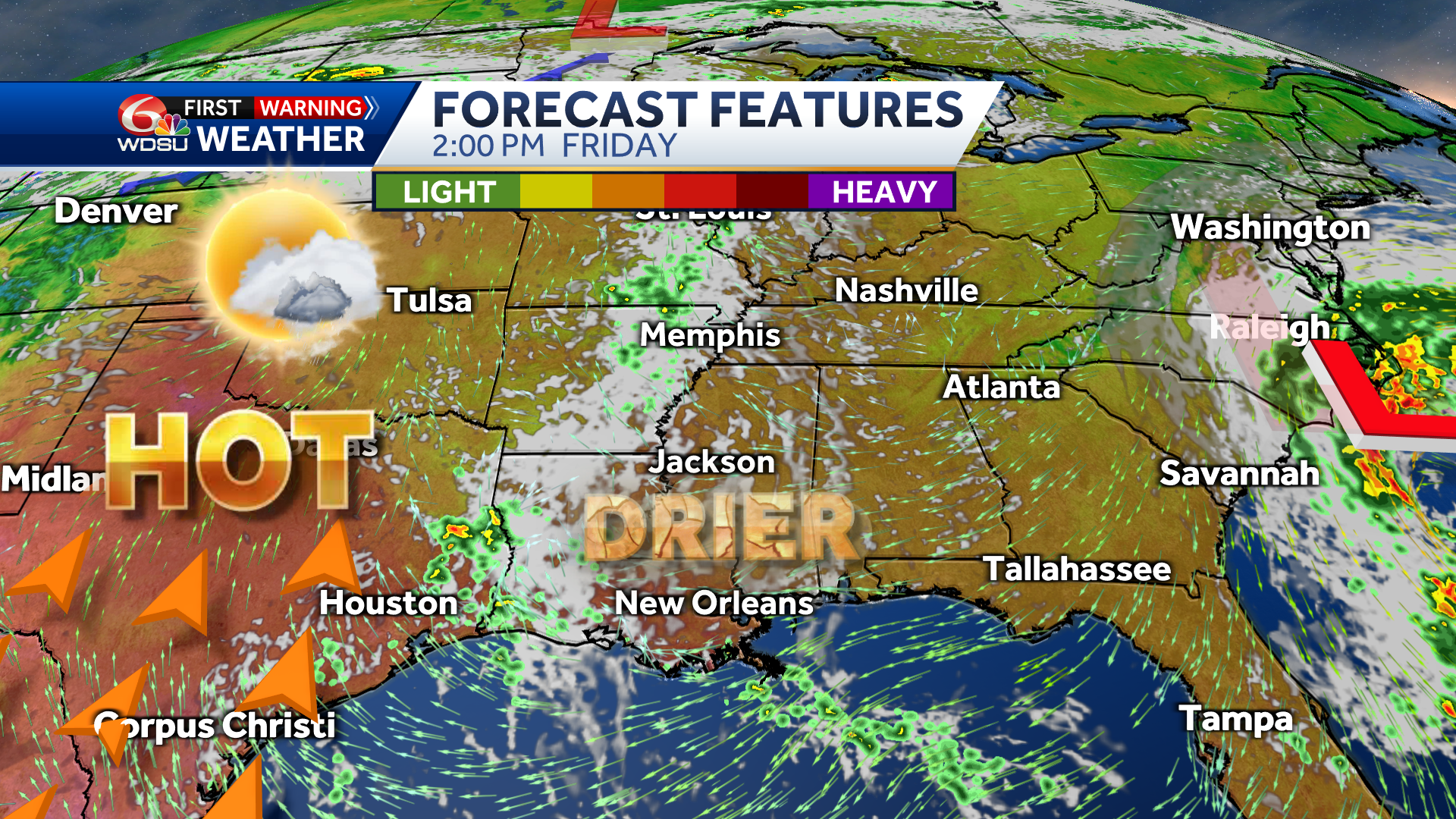 New Orleans Weather Forecast Weekend Humidity Rain Chances