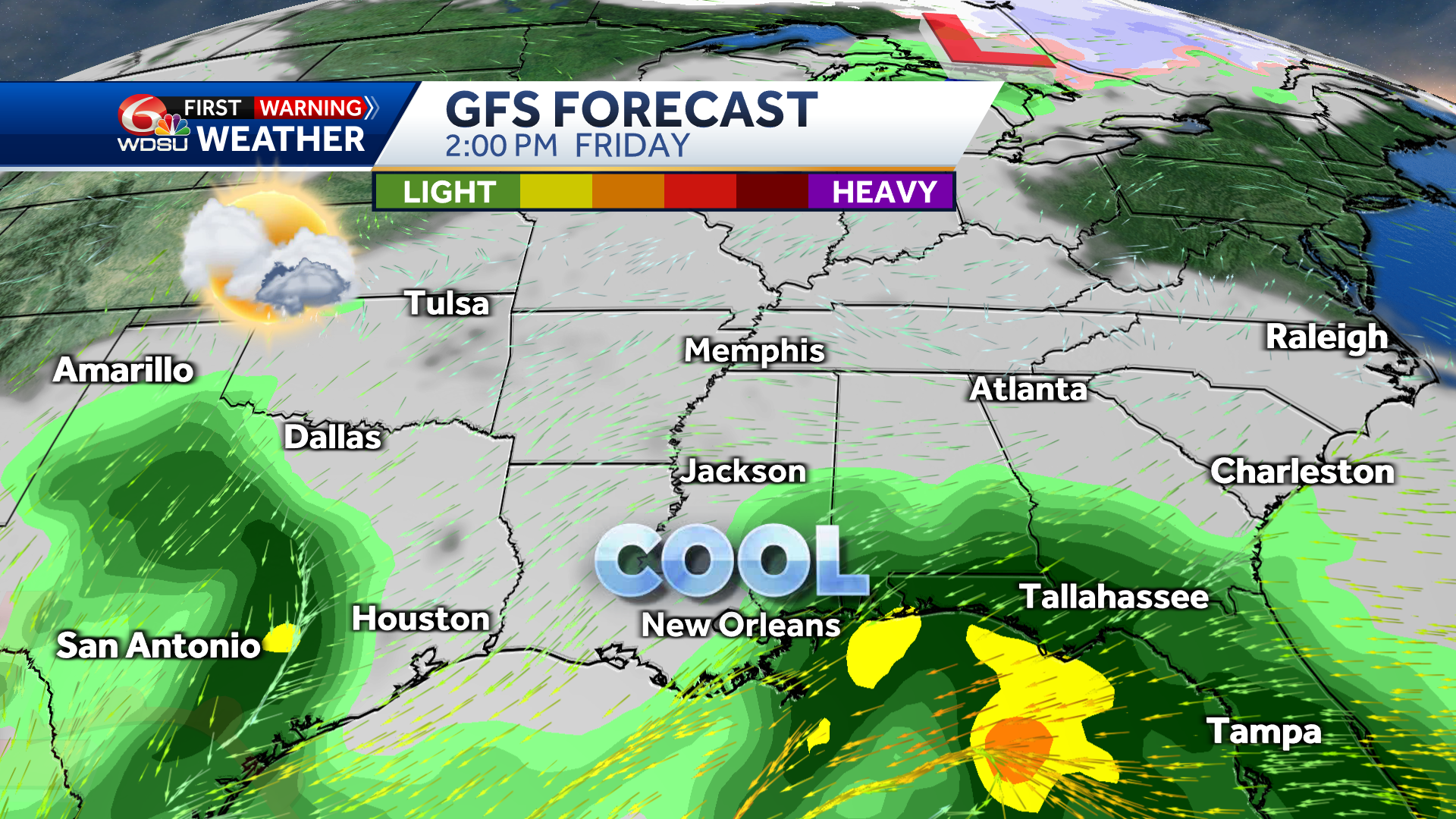 New Orleans Forecast Low Temp High Temp Rain Chances