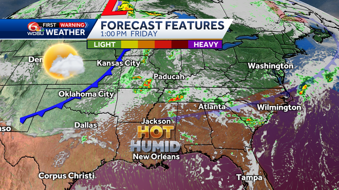 New Orleans weather forecast Memorial Day weekend forecast temps