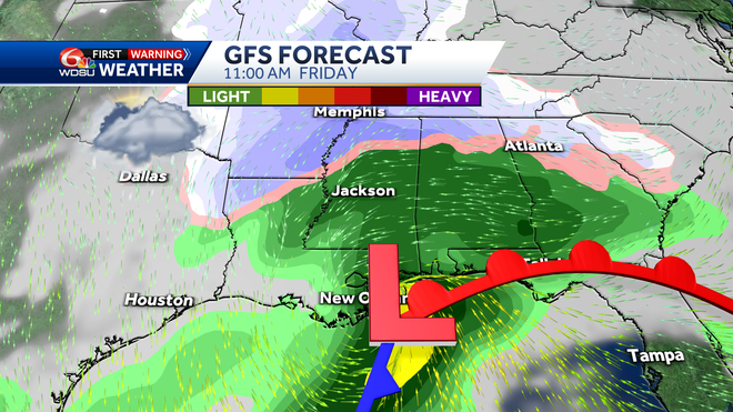 New Orleans weather forecast how cold will it get will it snow