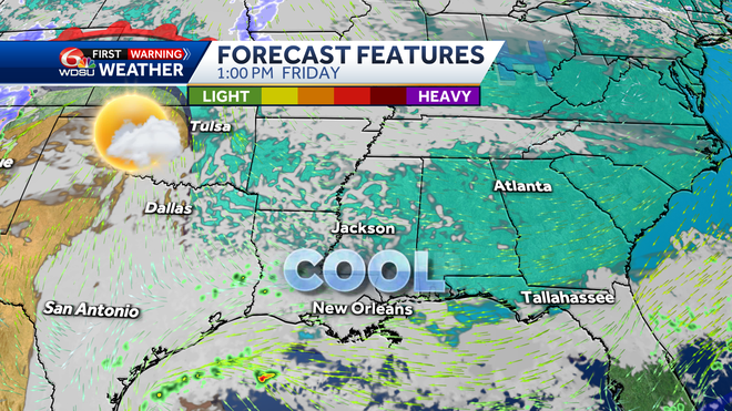 friday weather features