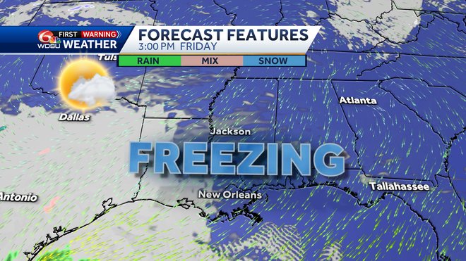 New Orleans weather forecast how cold we get when it gets warmer