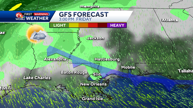 New Orleans weather forecast when will it rain end rain chances