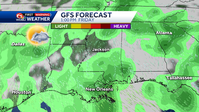 New Orleans weather forecast rain chance high temp tropic outlook
