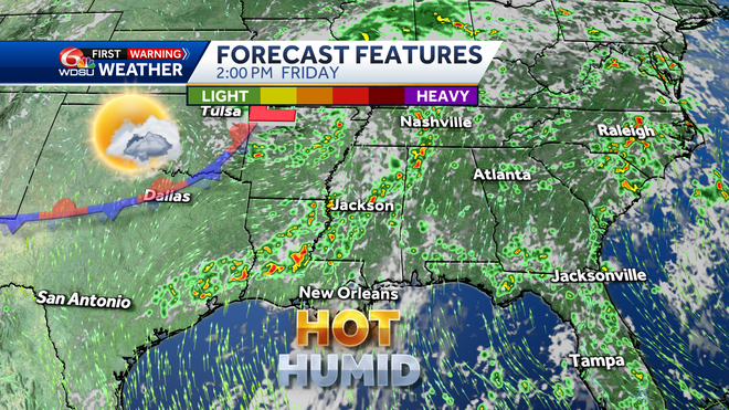 New Orleans weather forecast high temps rain chances hurricane