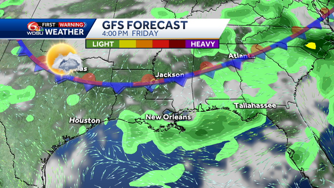 On Friday's weather features