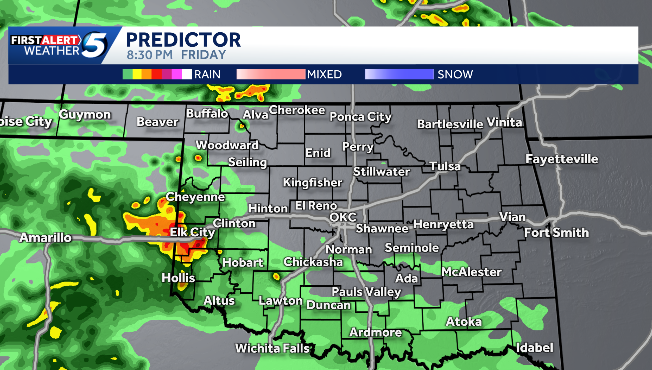 Hour-by-hour forecast: When will Oklahoma see severe storms?