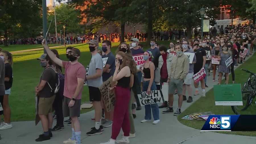 Hundreds of demonstrators come out in Burlington on day 11 of protesting
