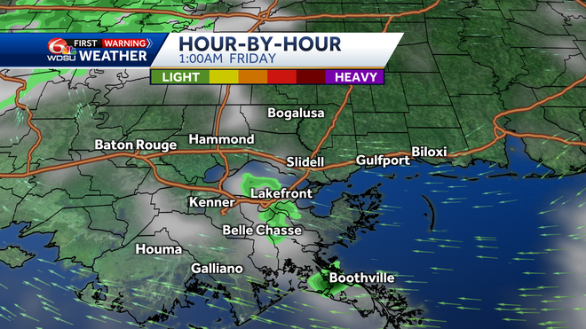 New Orleans forecast this weekend rain chances humidity temps