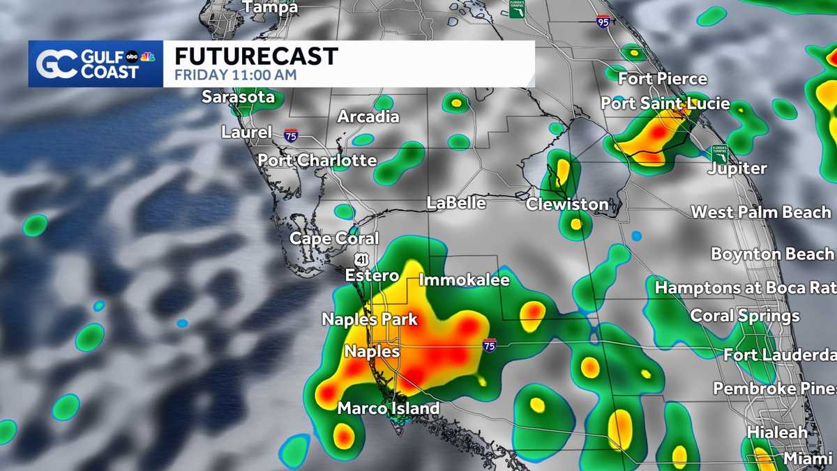 Gulf Coast Weather Impact Day: High storm coverage for the holiday weekend