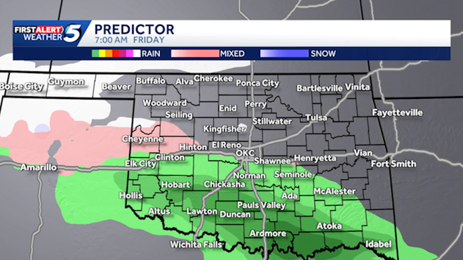 Oklahoma enero tormenta invernal y amenaza de nieve