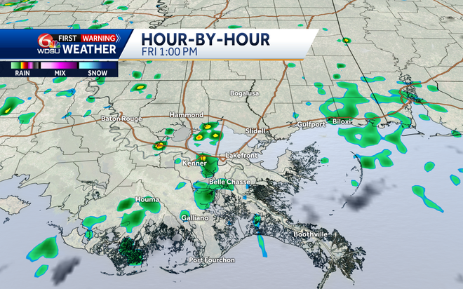 New Orleans Mild and Cloudy Today but Cool for Tonight's Parades