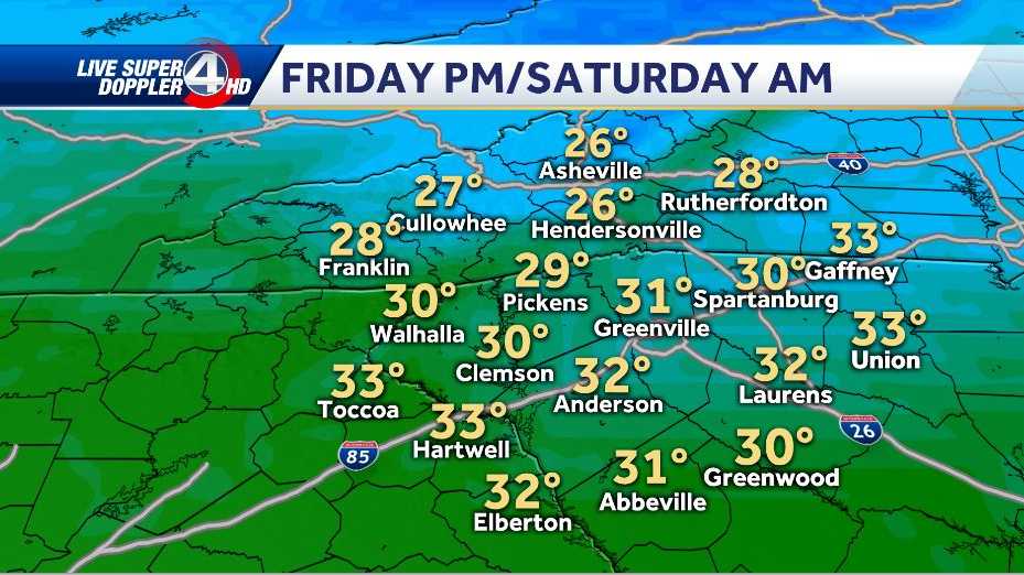 Rain moves in, then it gets much cooler