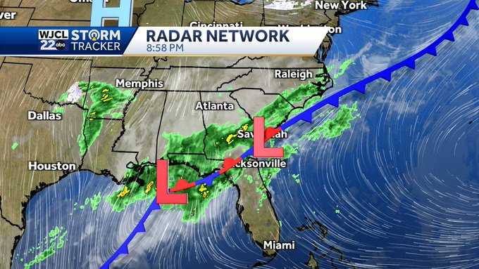 Savannah: Cool, dreary, and at times wet weekend expected