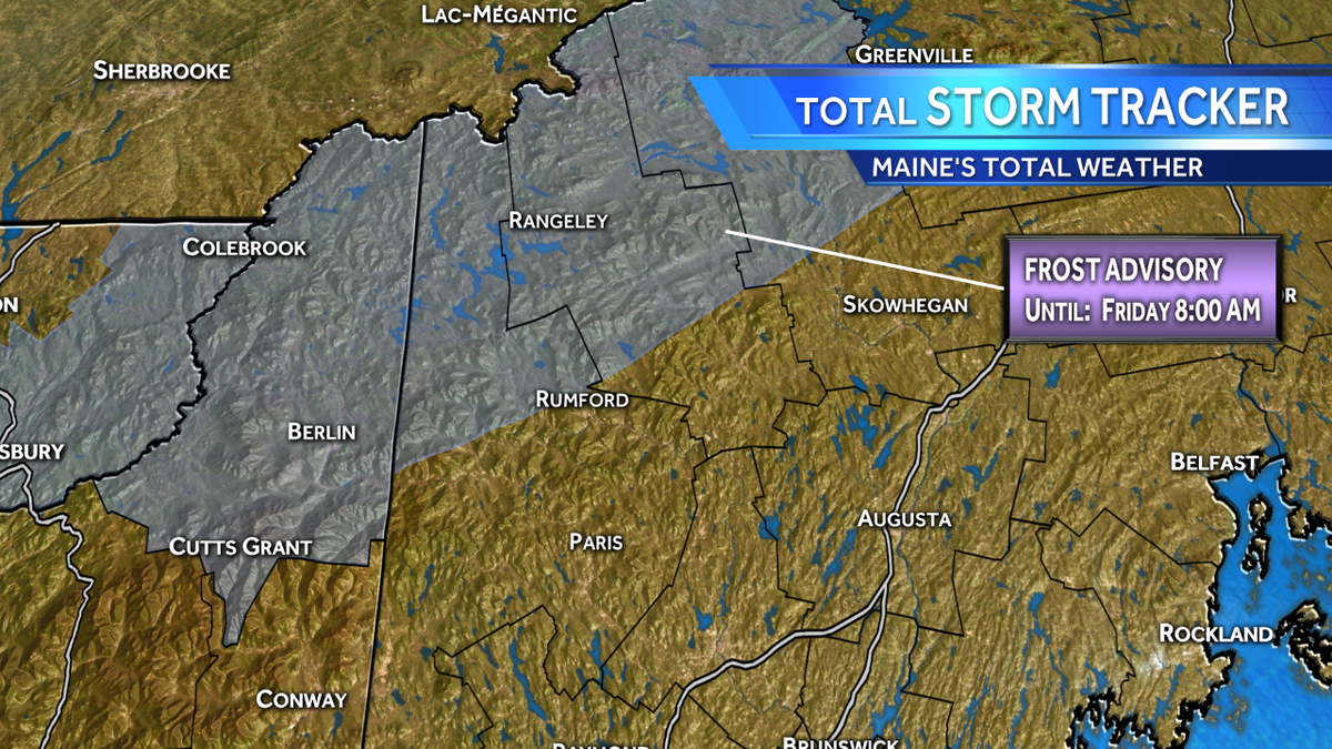 Frost advisory issued for parts of Maine, New Hampshire