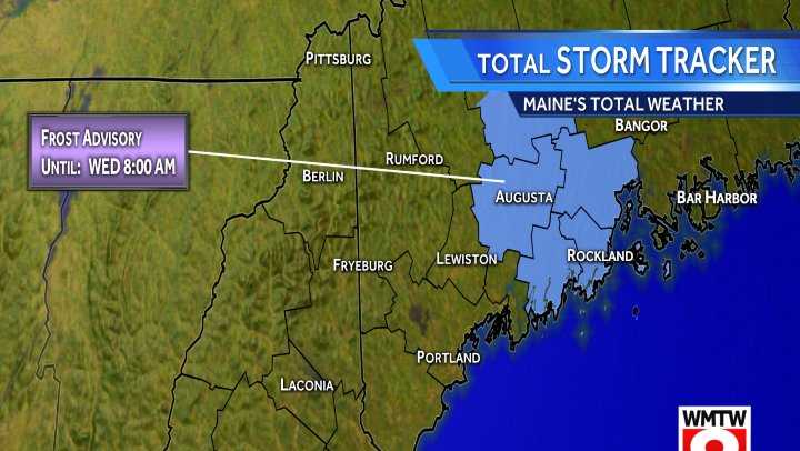 Frost advisory issued for central, midcoast Maine