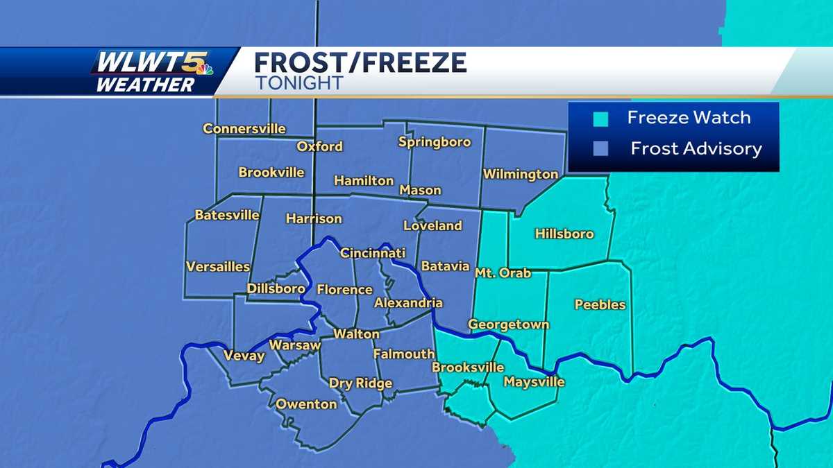 Coldest night yet of the season Freeze watch, frost advisory for some