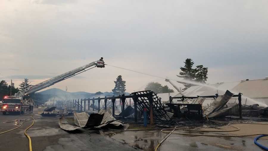 Fire burns down 2 buildings at historic fairground