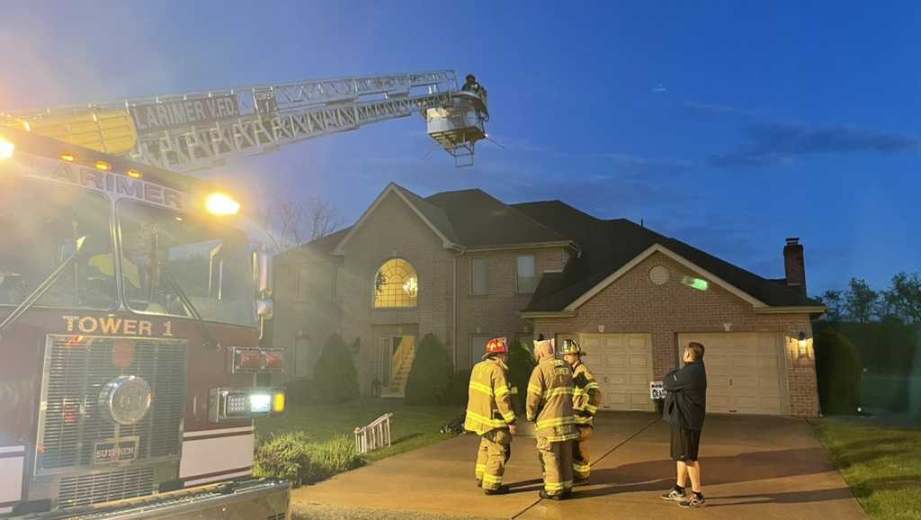 15-year-old girl struck by lightning through window of North Huntingdon home; at least 5 homes hit