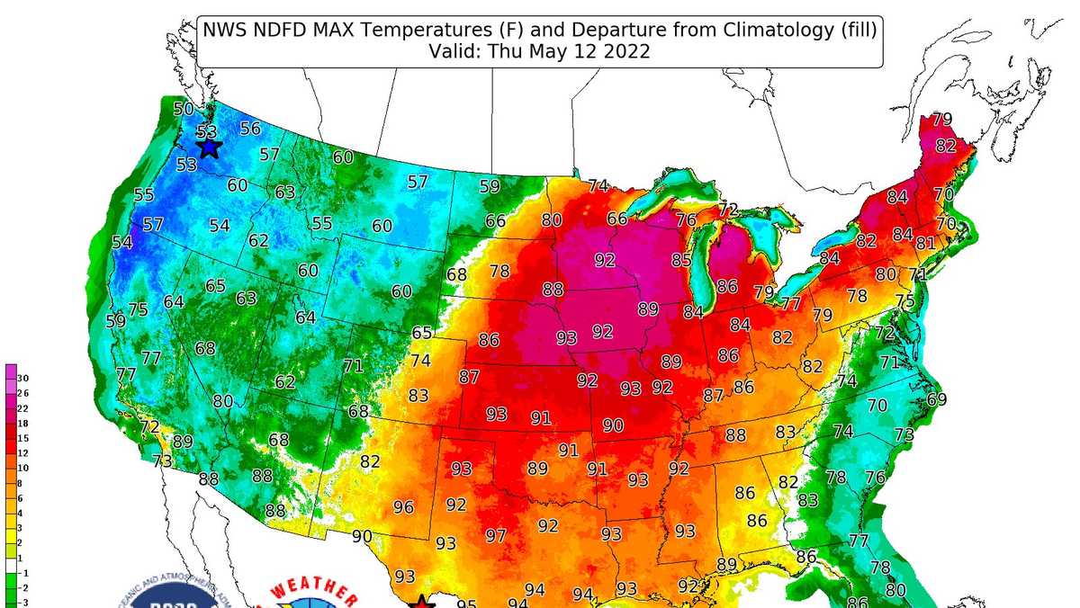 Hotter in Maine than Florida? Weird weather event this week