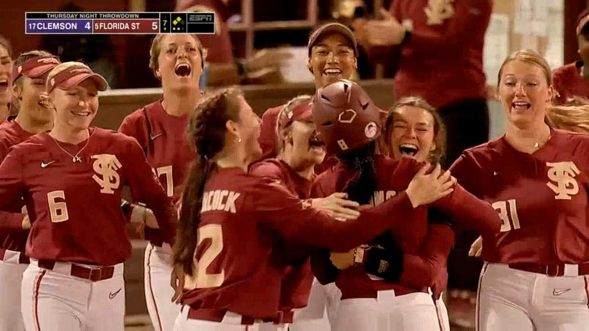 No. 17 Clemson Softball loses series opener to No. 5 FSU on walkoff