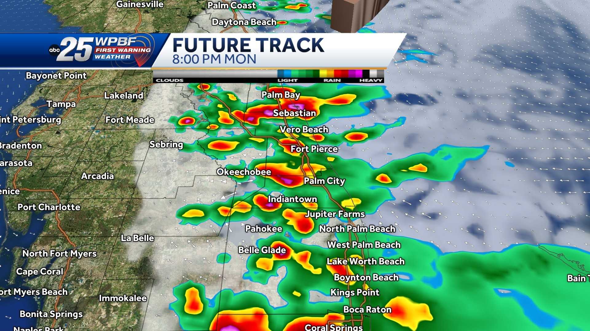 Tracking severe storms, hail and tornado across South Florida - WPBF