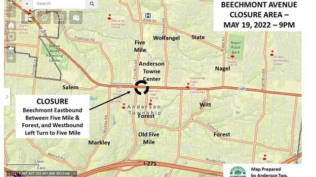 Burst water main closes Beechmont Avenue in Anderson Township - Vimarsana News