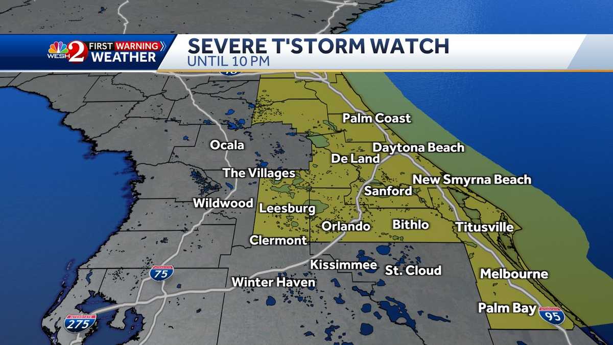 Orlando forecast Severe weather impacts Central Florida