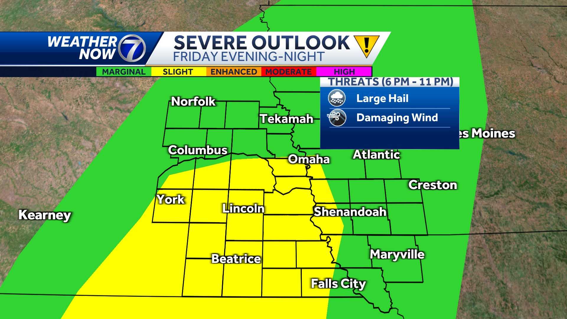 Omaha forecast: Severe storms with hail, strong wind Friday - KETV
