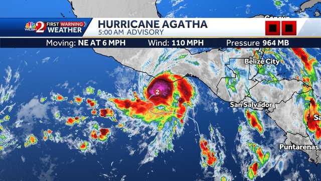 Hurricane Agatha approaches coast with 110 mph winds - Vimarsana News