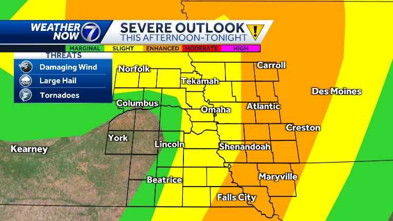 Omaha forecast: Severe storms with hail, tornadoes possible for ...