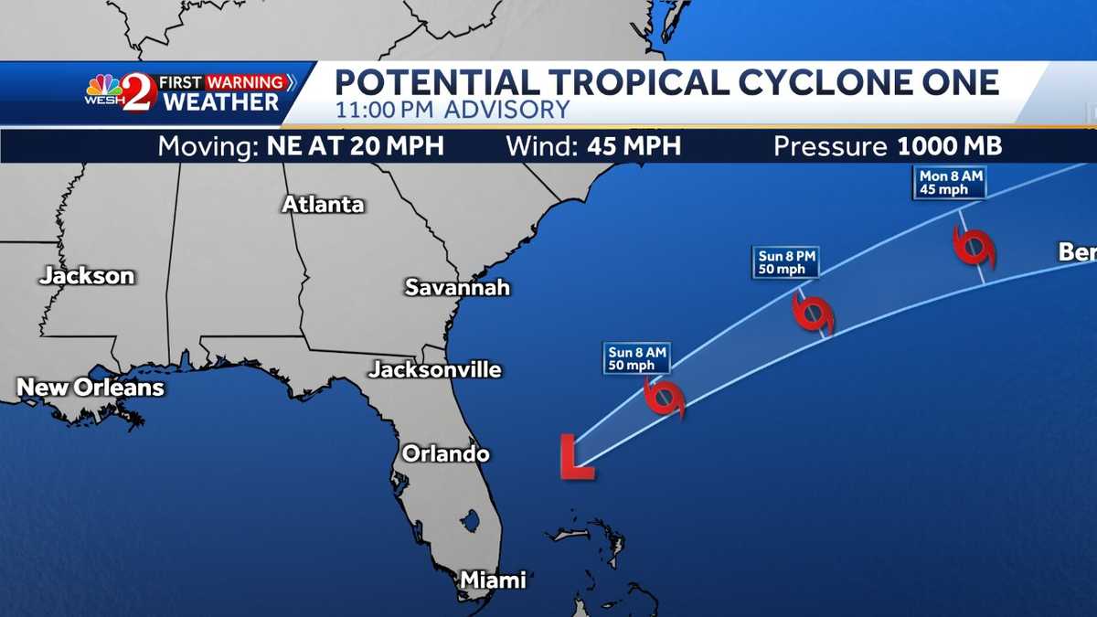 Potential Tropical Cyclone 1 spares Central Florida as warnings lift