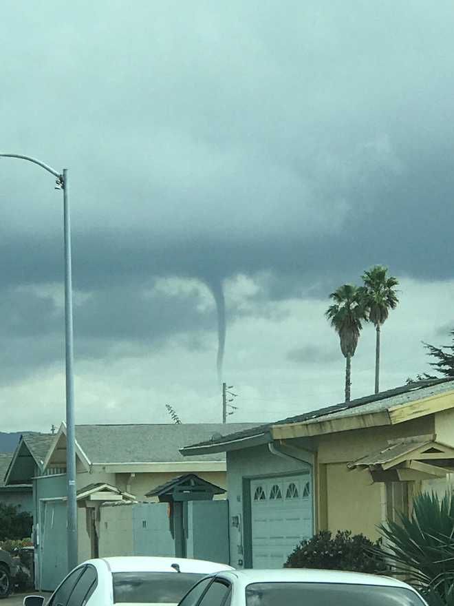 2 funnel clouds seen over Salinas