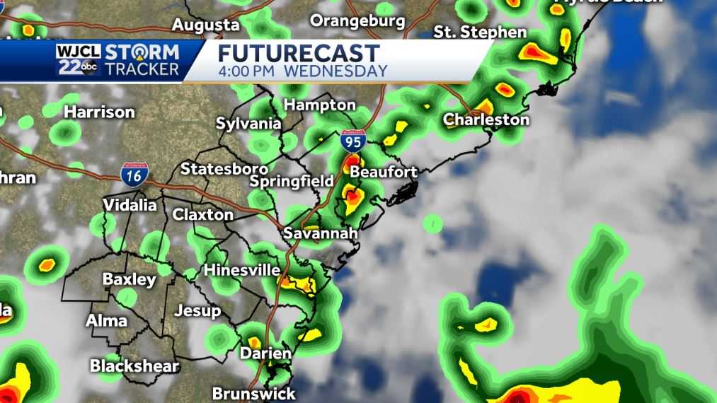 Showers and storms in the forecast throughout the workweek - WJCL